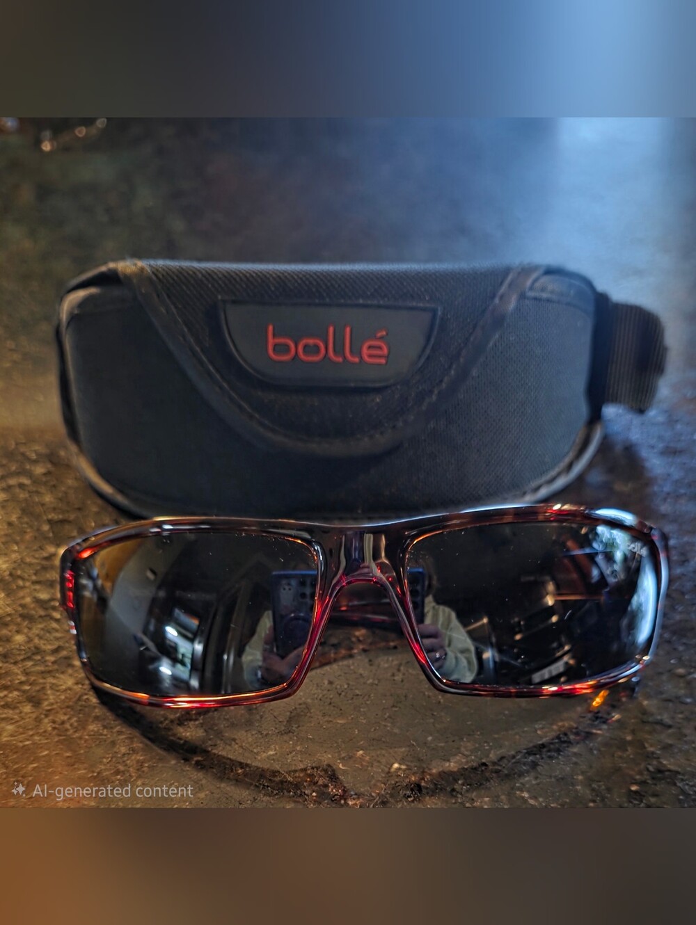 Bollé Tortoise Color Unisex Polarized Sunglasses. With case.